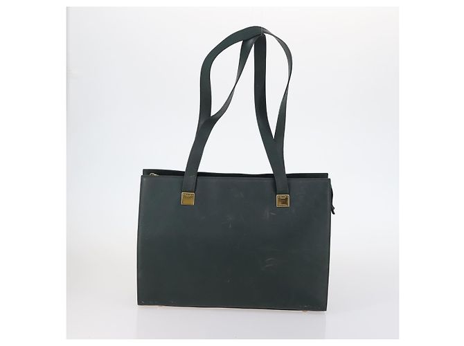 Céline Borsa a mano CELINE in tela nylon PVC 6 pezzi marrone blu navy verde Auth bs29710 - vista 2