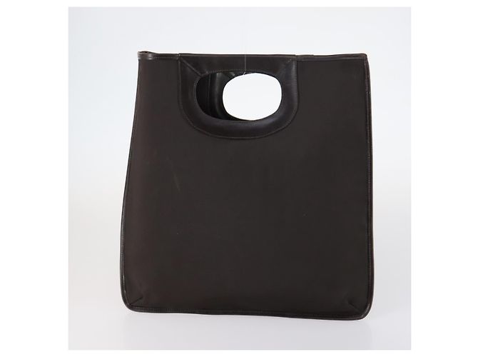 Céline Borsa a mano CELINE in tela nylon PVC 6 pezzi marrone blu navy verde Auth bs29710 - vista 23