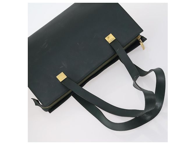 Céline Borsa a mano CELINE in tela nylon PVC 6 pezzi marrone blu navy verde Auth bs29710 - vista 4