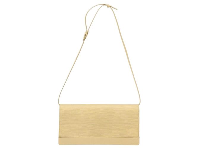 Borsa a Spalla Honfleur in Pelle Epi Louis Vuitton Vaniglia M5273A LV Auth 144438 - vista 13
