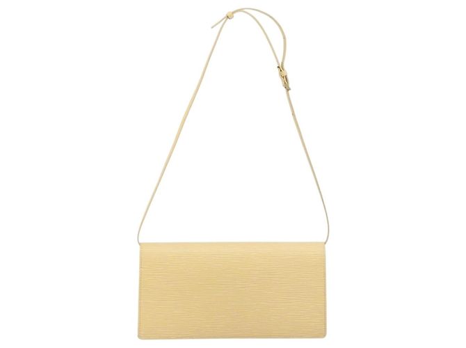 Borsa a Spalla Honfleur in Pelle Epi Louis Vuitton Vaniglia M5273A LV Auth 144438 - vista 2