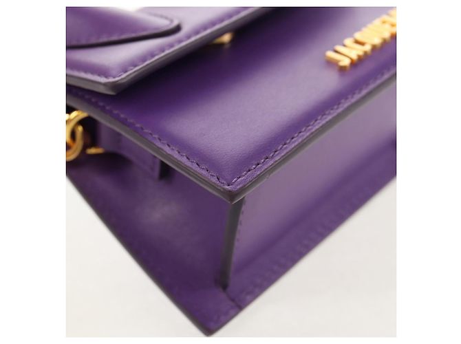 Mini borsa a mano in pelle 2 in 1 Jacquemus viola oro Auth 128506M D'oro Porpora - vista 16
