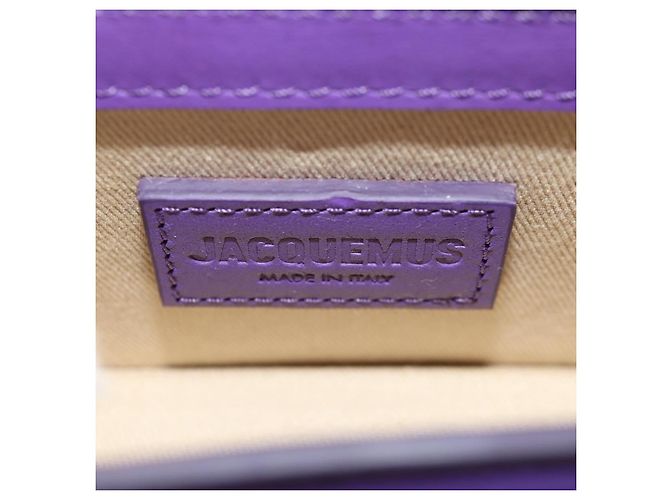 Mini borsa a mano in pelle 2 in 1 Jacquemus viola oro Auth 128506M D'oro Porpora - vista 21