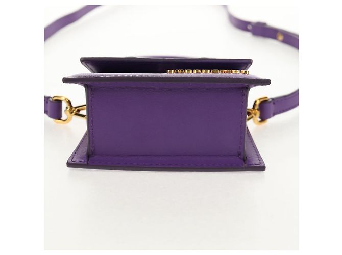 Mini borsa a mano in pelle 2 in 1 Jacquemus viola oro Auth 128506M D'oro Porpora - vista 5