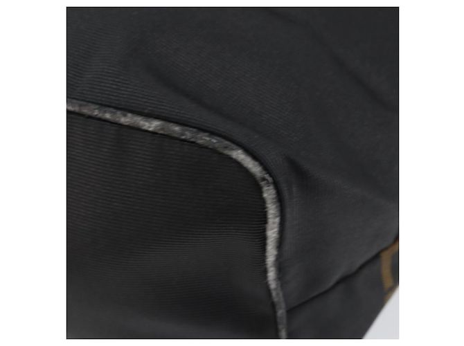 Borsa a mano FENDI in nylon nero e oro Auth ep11468 D'oro - vista 15