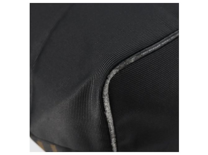 Borsa a mano FENDI in nylon nero e oro Auth ep11468 D'oro - vista 16