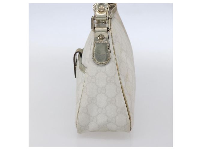 Gucci Borsa a spalla GG Supreme in PVC bianco e oro 190258 Auth 147063 D'oro - vista 4
