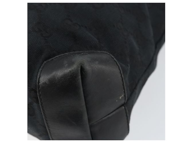 Borsa Tote GG Canvas Gucci Nera 019 0402 Auth yk19746 Nero - vista 16