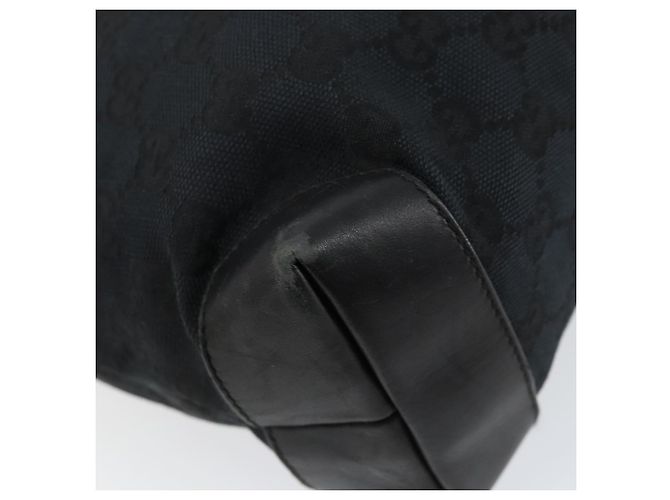 Borsa Tote GG Canvas Gucci Nera 019 0402 Auth yk19746 Nero - vista 17