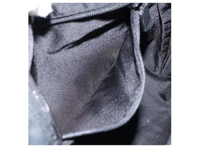 Borsa Tote GG Canvas Gucci Nera 019 0402 Auth yk19746 Nero - vista 23