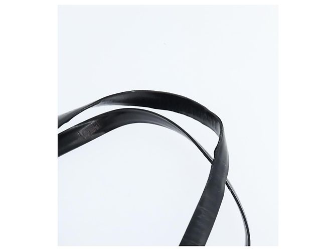 PRADA Borsa a mano in nylon nero argento Auth 150413 - vista 14