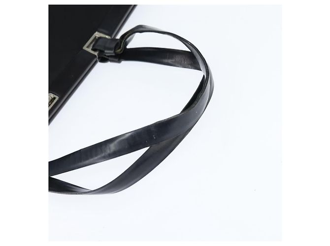 PRADA Borsa a mano in nylon nero argento Auth 150413 - vista 7
