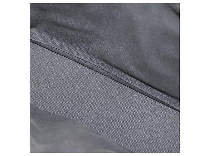 Hermès HERMES Borsa Fourre Tout PM Tela Grigia Argento Auth 144332 Marrone - vista 11