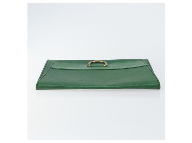 LOUIS VUITTON Clutch Jena Epi Verde M52724 LV Auth 144783 - vista 5