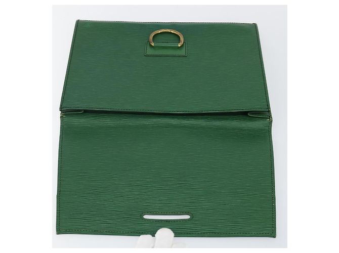 LOUIS VUITTON Clutch Jena Epi Verde M52724 LV Auth 144783 - vista 9
