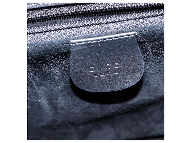 Borsa a mano in pelle GUCCI 2 in 1 Nera 001 2058 1853 6 Auth 145484 - vista 18