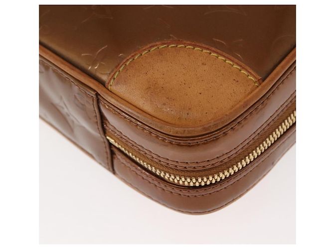 LOUIS VUITTON Borsa a Mano Monogram Vernis Van Damme Bronzo M91125 LV Auth ep11640 - vista 14
