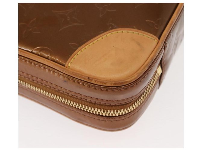 LOUIS VUITTON Borsa a Mano Monogram Vernis Van Damme Bronzo M91125 LV Auth ep11640 - vista 15