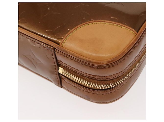 LOUIS VUITTON Borsa a Mano Monogram Vernis Van Damme Bronzo M91125 LV Auth ep11640 - vista 16