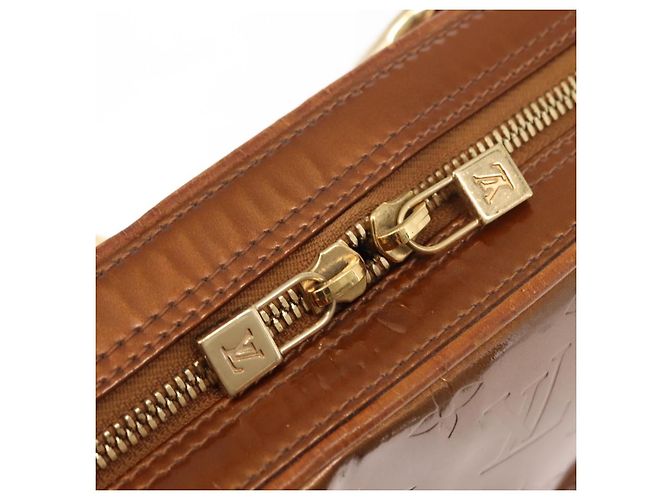 LOUIS VUITTON Borsa a Mano Monogram Vernis Van Damme Bronzo M91125 LV Auth ep11640 - vista 17