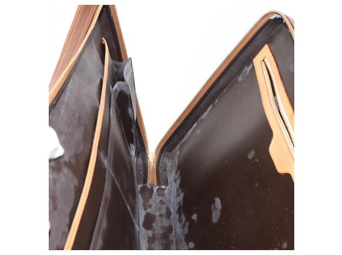 LOUIS VUITTON Borsa a Mano Monogram Vernis Van Damme Bronzo M91125 LV Auth ep11640 - vista 20