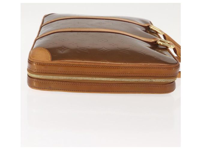 LOUIS VUITTON Borsa a Mano Monogram Vernis Van Damme Bronzo M91125 LV Auth ep11640 - vista 3
