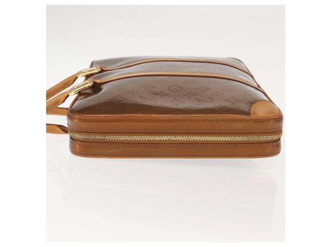 LOUIS VUITTON Borsa a Mano Monogram Vernis Van Damme Bronzo M91125 LV Auth ep11640 - vista 4