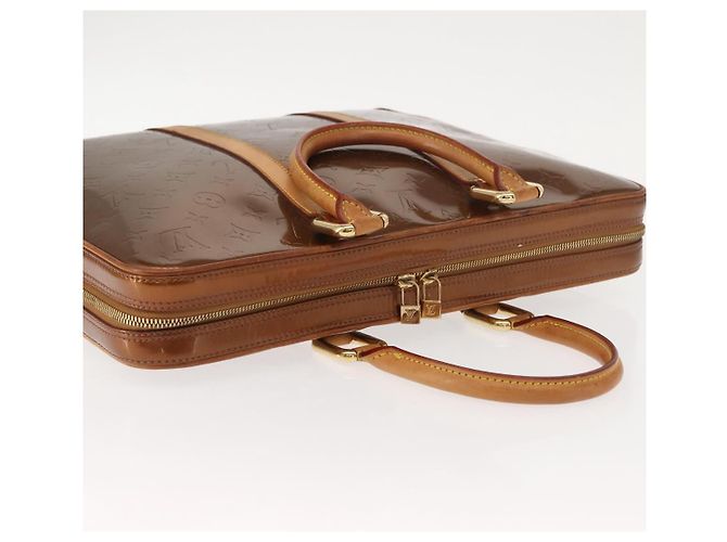 LOUIS VUITTON Borsa a Mano Monogram Vernis Van Damme Bronzo M91125 LV Auth ep11640 - vista 6