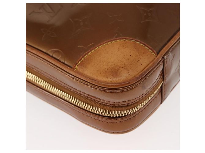 LOUIS VUITTON Borsa a Mano Monogram Vernis Van Damme Bronzo M91125 LV Auth ep11640 - vista 9
