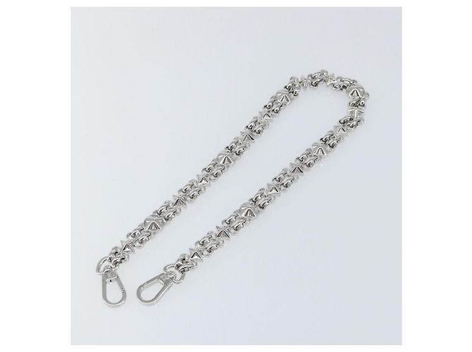 LOUIS VUITTON Cintura a Spalla in Catena Metal 23,2"" Argento LV Auth 150649 - vista 2