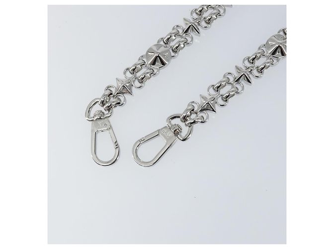 LOUIS VUITTON Cintura a Spalla in Catena Metal 23,2"" Argento LV Auth 150649 - vista 3