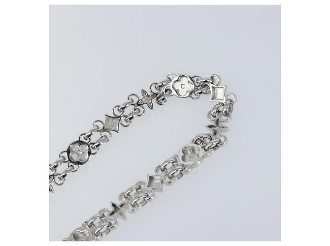 LOUIS VUITTON Cintura a Spalla in Catena Metal 23,2"" Argento LV Auth 150649 - vista 9