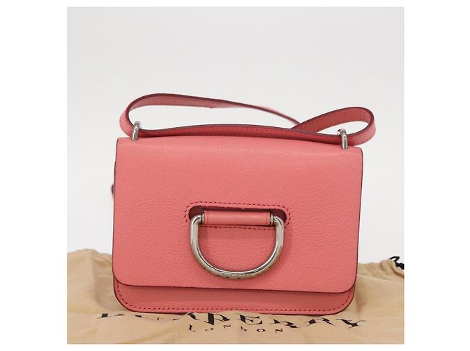 Borsa a Spalla in Pelle Rosa Oro Auth BA7701 di BURBERRY D'oro - vista 12
