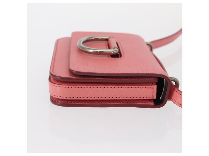 Borsa a Spalla in Pelle Rosa Oro Auth BA7701 di BURBERRY D'oro - vista 3