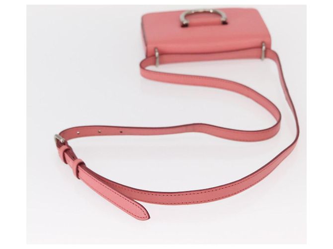 Borsa a Spalla in Pelle Rosa Oro Auth BA7701 di BURBERRY D'oro - vista 7