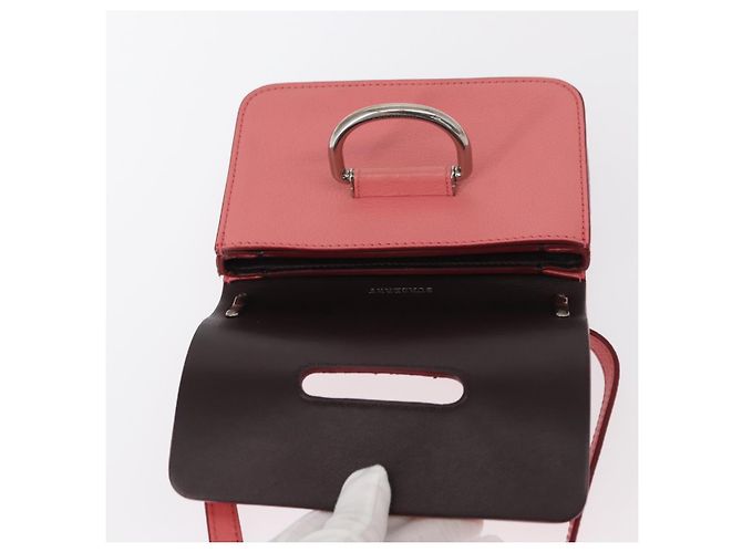 Borsa a Spalla in Pelle Rosa Oro Auth BA7701 di BURBERRY D'oro - vista 9