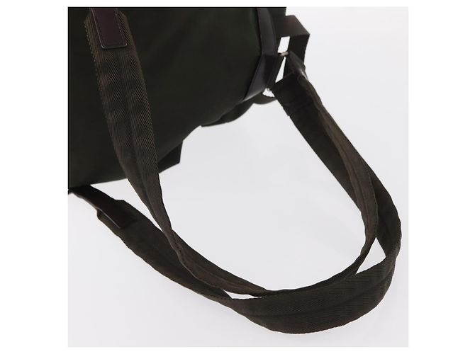 PRADA Backpack Nylon Khaki Silver Auth 151269 Silvery - view 8