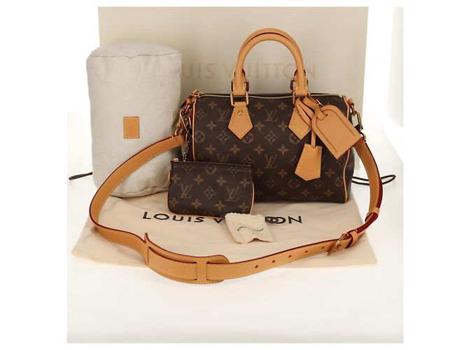 LOUIS VUITTON Borsa a Mano Monogram Speedy P9 Bandoulière 25 M24443 LV Auth 140686SM Monogramma - vista 12