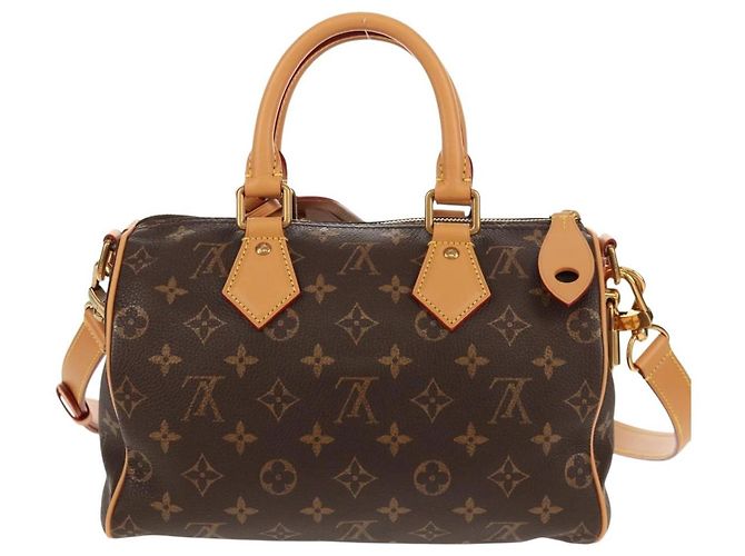 LOUIS VUITTON Borsa a Mano Monogram Speedy P9 Bandoulière 25 M24443 LV Auth 140686SM Monogramma - vista 2