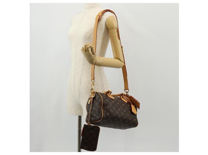 LOUIS VUITTON Borsa a Mano Monogram Speedy P9 Bandoulière 25 M24443 LV Auth 140686SM Monogramma - vista 35