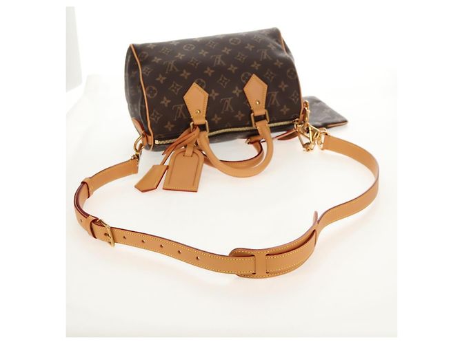 LOUIS VUITTON Borsa a Mano Monogram Speedy P9 Bandoulière 25 M24443 LV Auth 140686SM Monogramma - vista 8