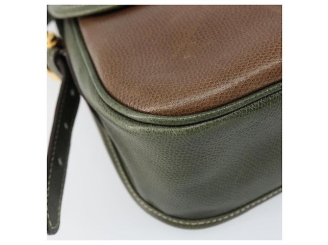 LOEWE Borsa a Spalla Anagram Pelle Oro Marrone Auth ep11747 D'oro - vista 15