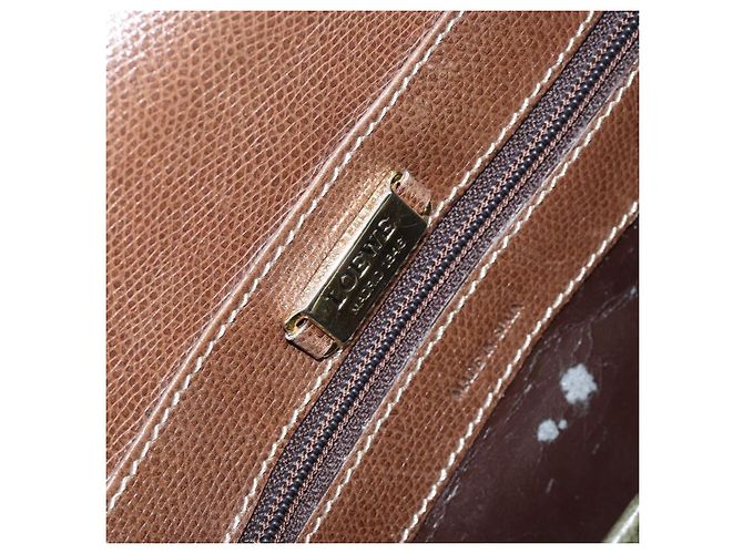 LOEWE Borsa a Spalla Anagram Pelle Oro Marrone Auth ep11747 D'oro - vista 19
