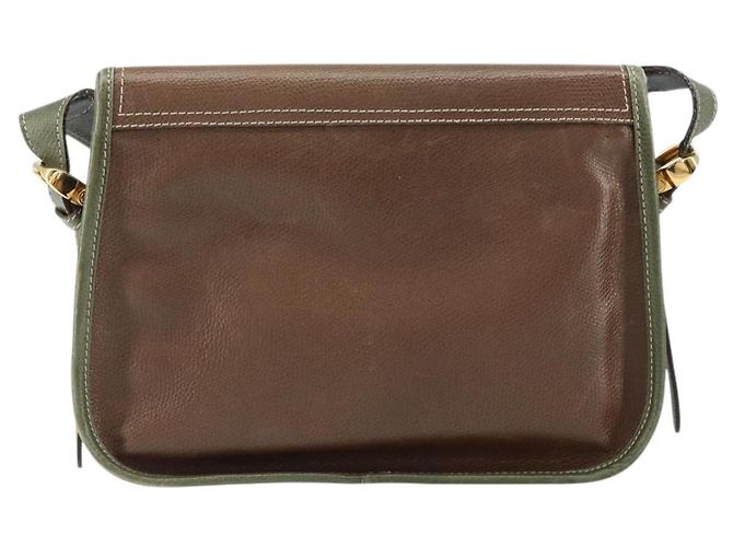 LOEWE Borsa a Spalla Anagram Pelle Oro Marrone Auth ep11747 D'oro - vista 2