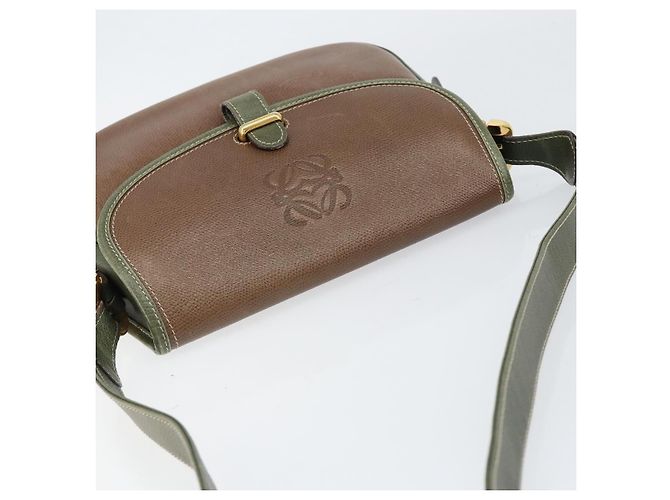 LOEWE Borsa a Spalla Anagram Pelle Oro Marrone Auth ep11747 D'oro - vista 6