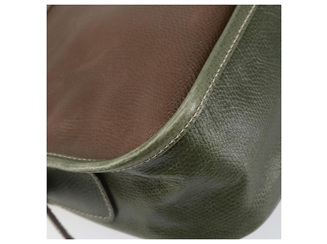 LOEWE Borsa a Spalla Anagram Pelle Oro Marrone Auth ep11747 D'oro - vista 9