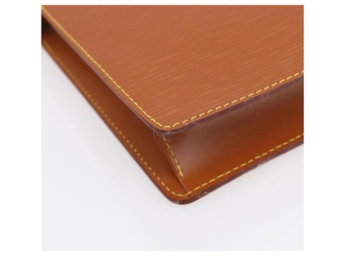 LOUIS VUITTON Pochette Uomo Epi Borsa Marrone Zipangu Oro M52528 Auth ep11759 - vista 16