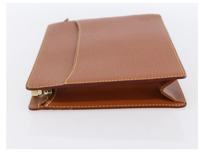 LOUIS VUITTON Pochette Uomo Epi Borsa Marrone Zipangu Oro M52528 Auth ep11759 - vista 3