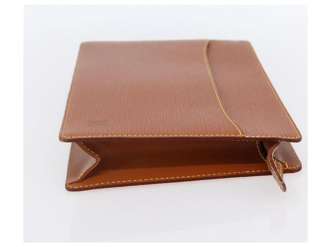 LOUIS VUITTON Pochette Uomo Epi Borsa Marrone Zipangu Oro M52528 Auth ep11759 - vista 4