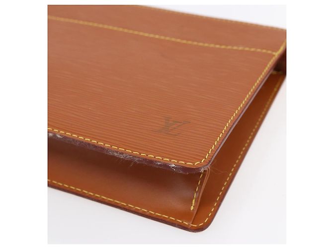 LOUIS VUITTON Pochette Uomo Epi Borsa Marrone Zipangu Oro M52528 Auth ep11759 - vista 7
